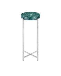 Sienna Teal & Brass Martini Table