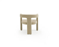 Ferah Modern Beige Fabric Dining Chair