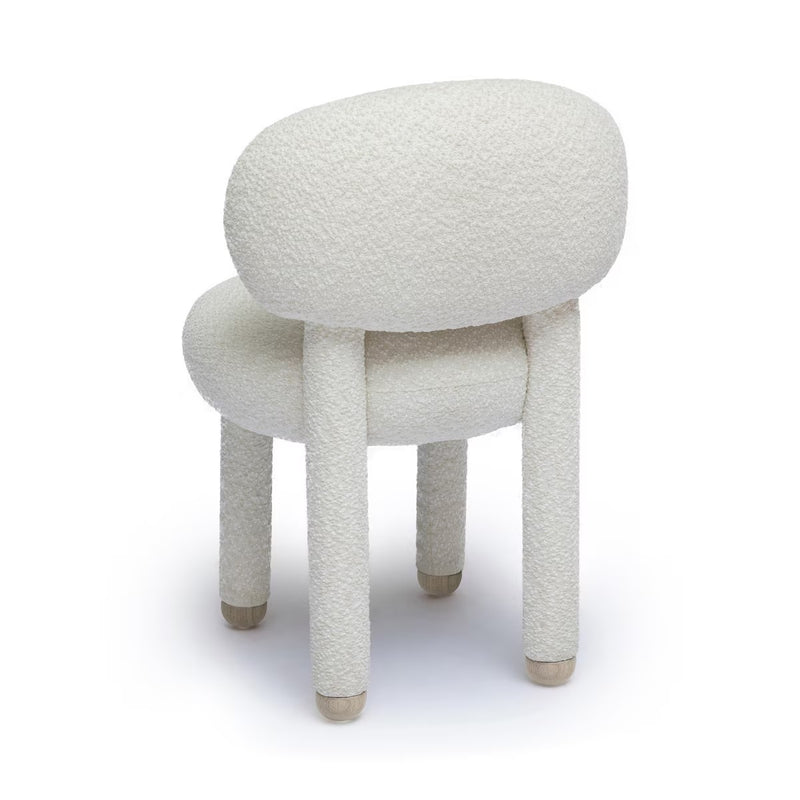 Manu Cream Performance Boucle Dining Chair