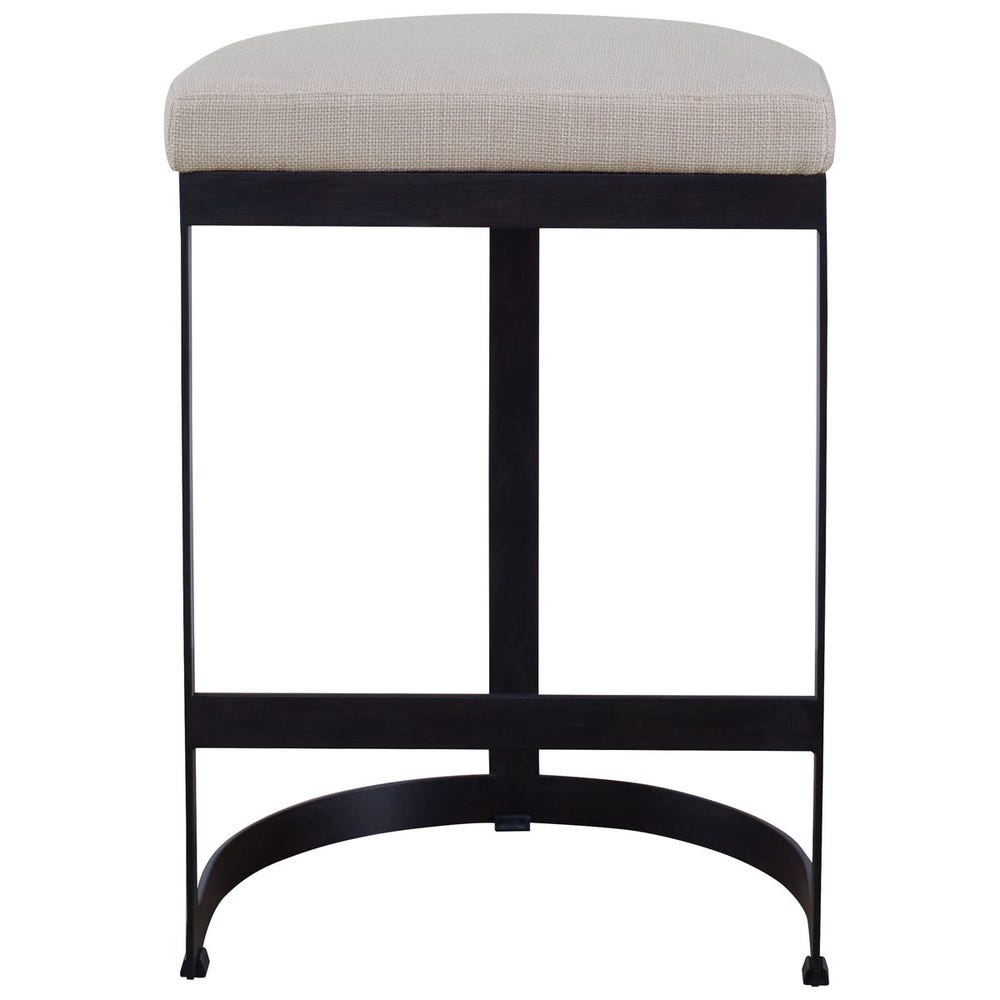 Crystal Counter Stool With Black Frame