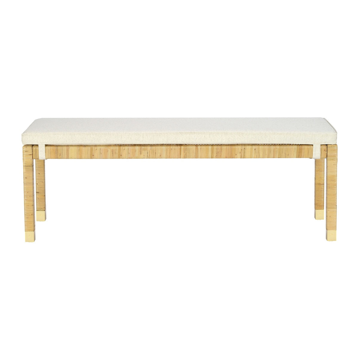 Eden Cream Linen Bench