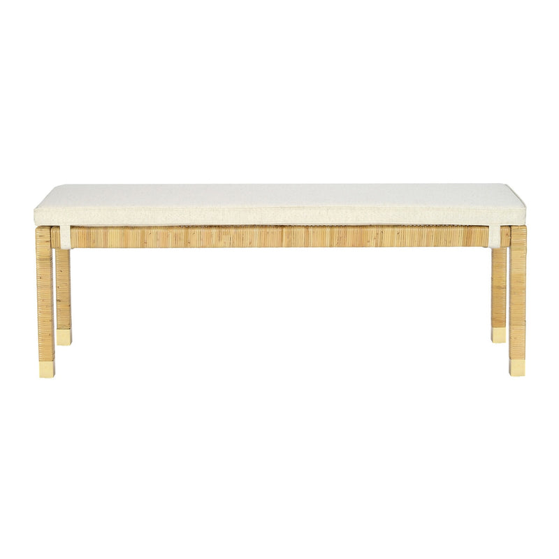 Eden Cream Linen Bench