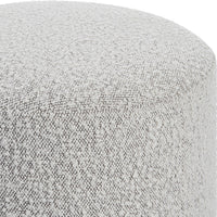 Toshi Ivory Boucle Ottoman