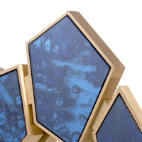 Lucas Antique Blue Gold Mirror