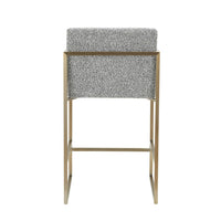 Blair Modern Grey & Gold Counter Stool