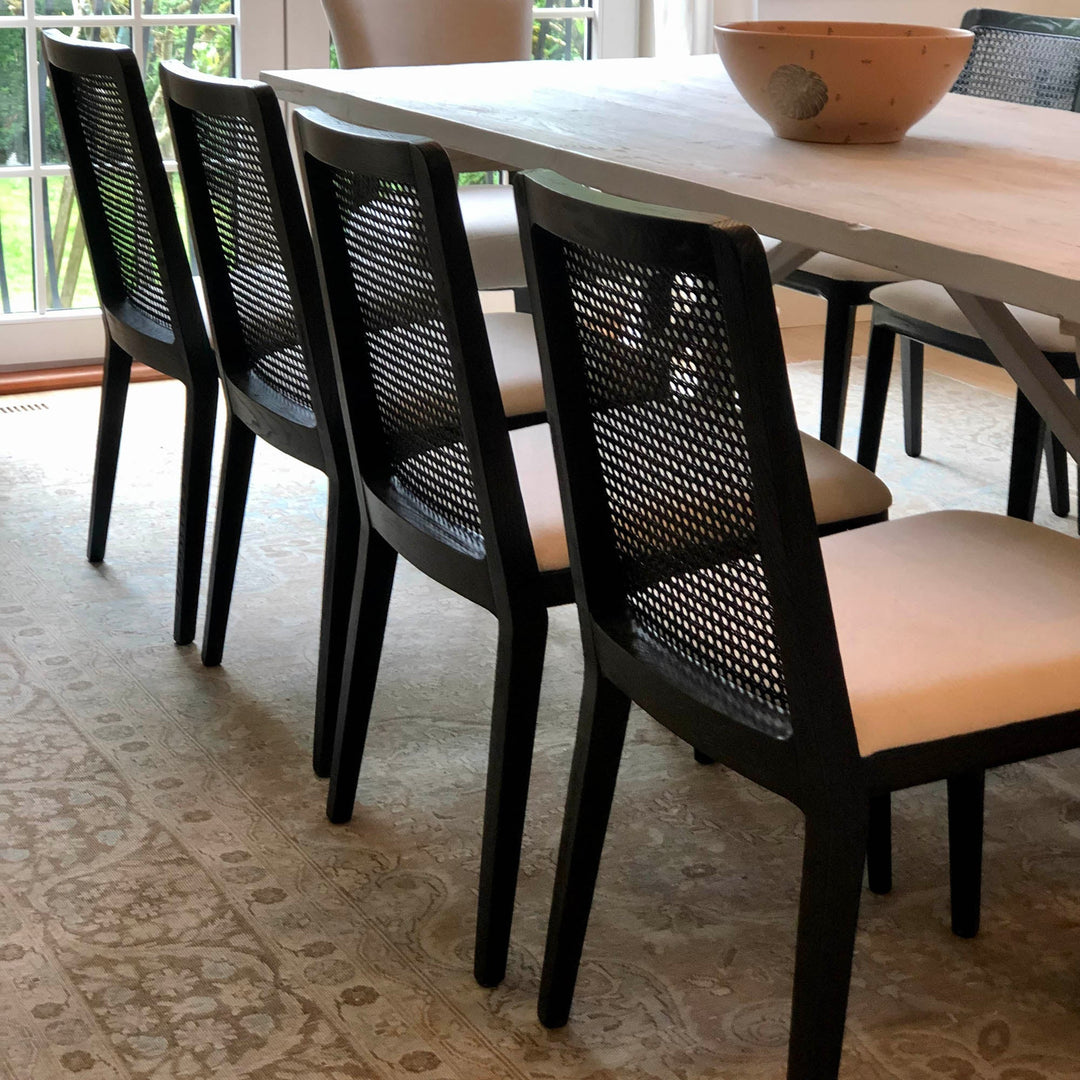 Cane Black Dining Chair (Set of 2)