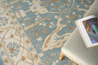 Nell Ivory/Light Blue Luxury Area Rug