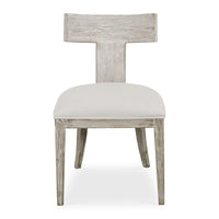 Rowan White Armless Chair - (Set of 2 Chairs)