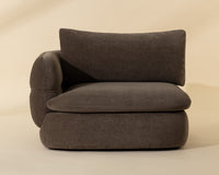 Oressa Brown Modular Left Arm Chair