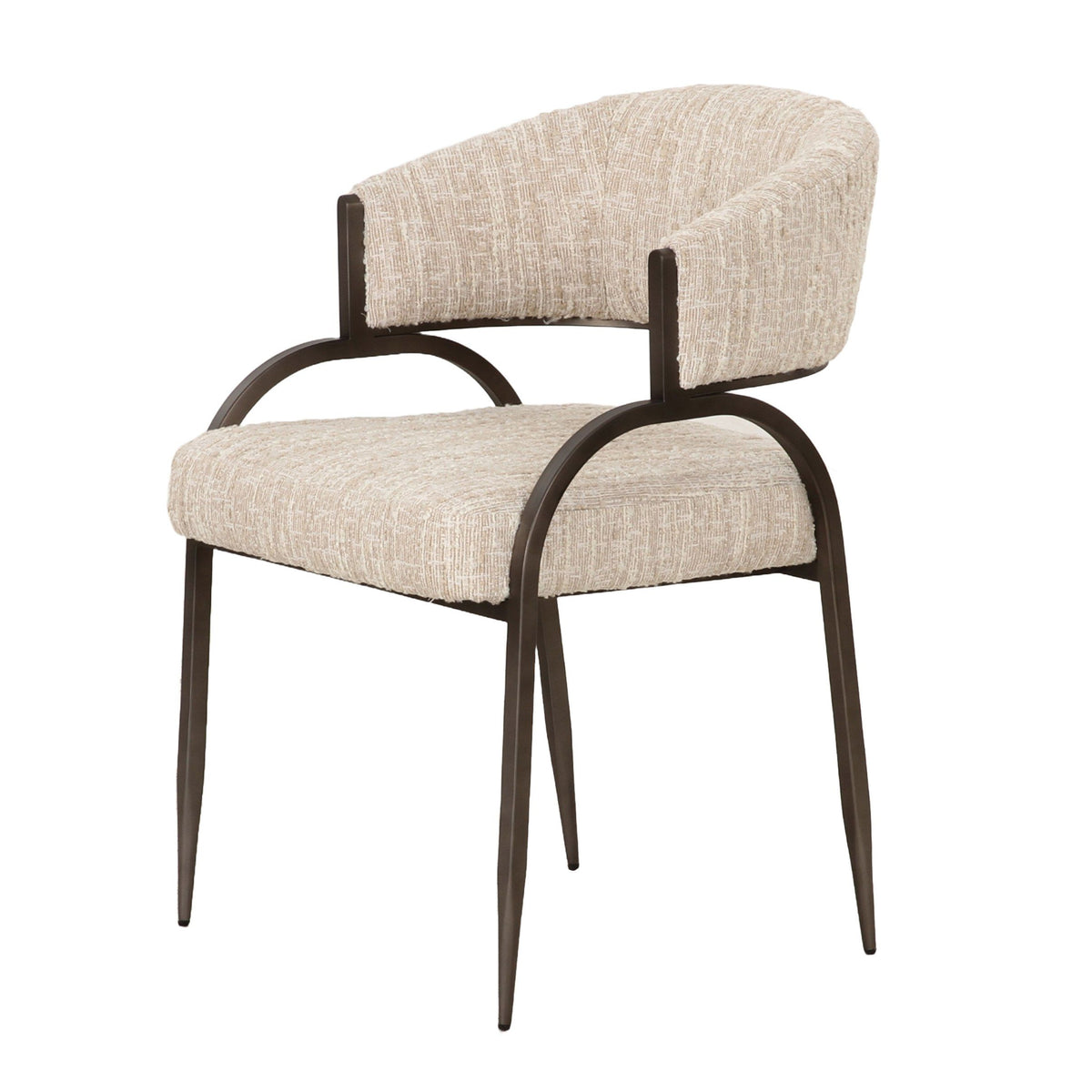 Josephine Modern Beige Fabric Dining Chair