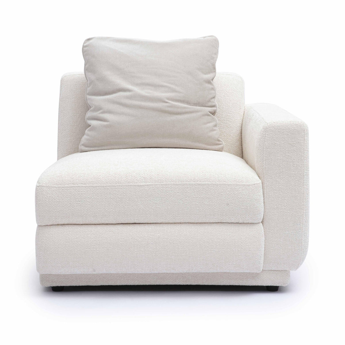 Arabella Cream Performance Chenille Modular RAF Corner Chair
