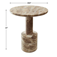Anastasia Natural Stone Accent Table