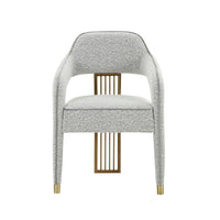 Ainsley Grey Performance Boucle Dining Chair