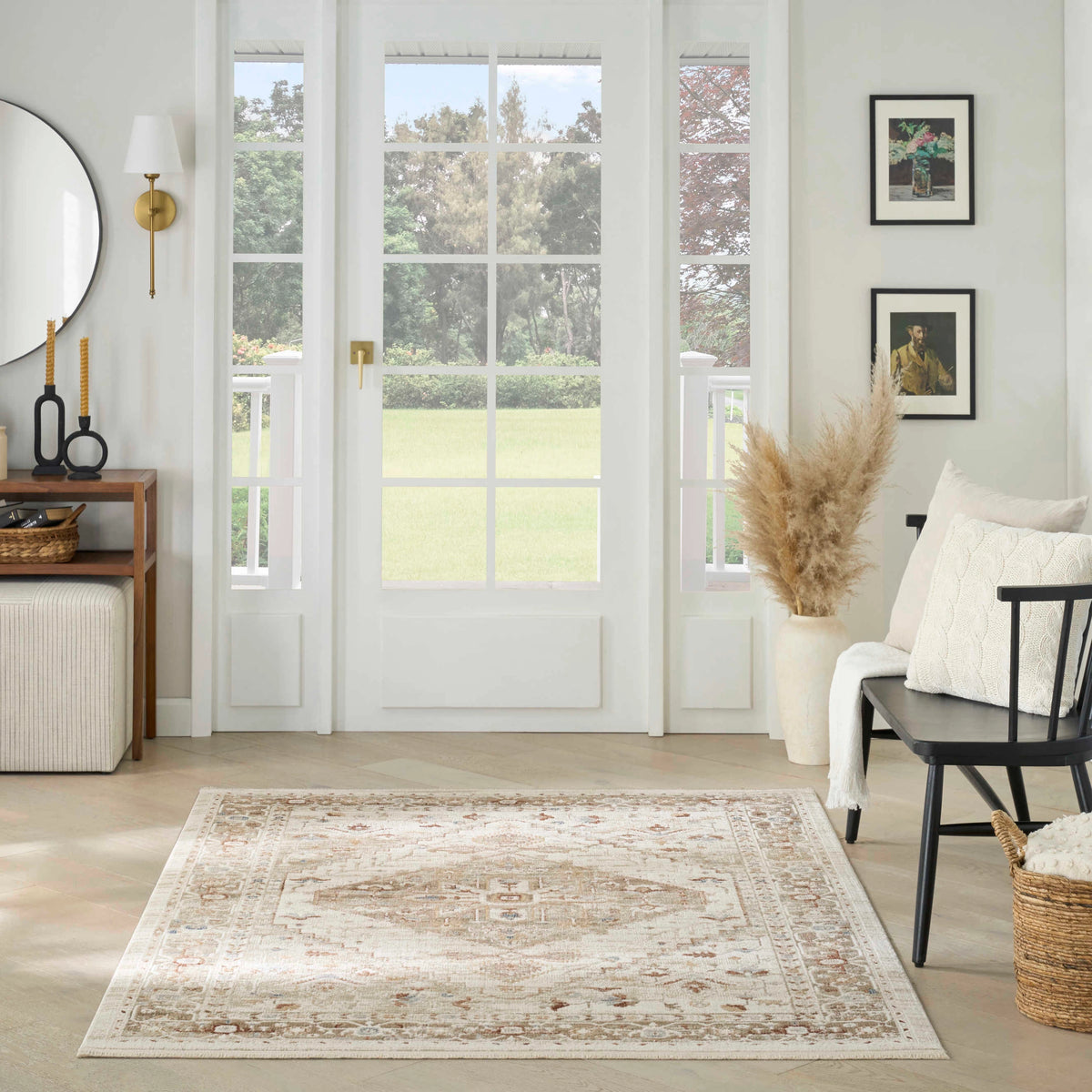 Isabeau Ivory Taupe Area Rug