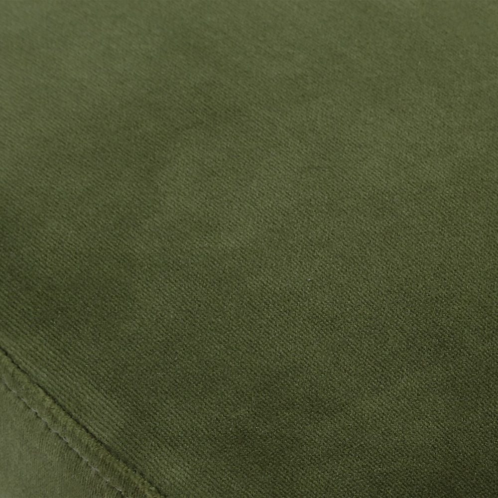 Crystal Moss Green Velvet & Gold Counter Stool