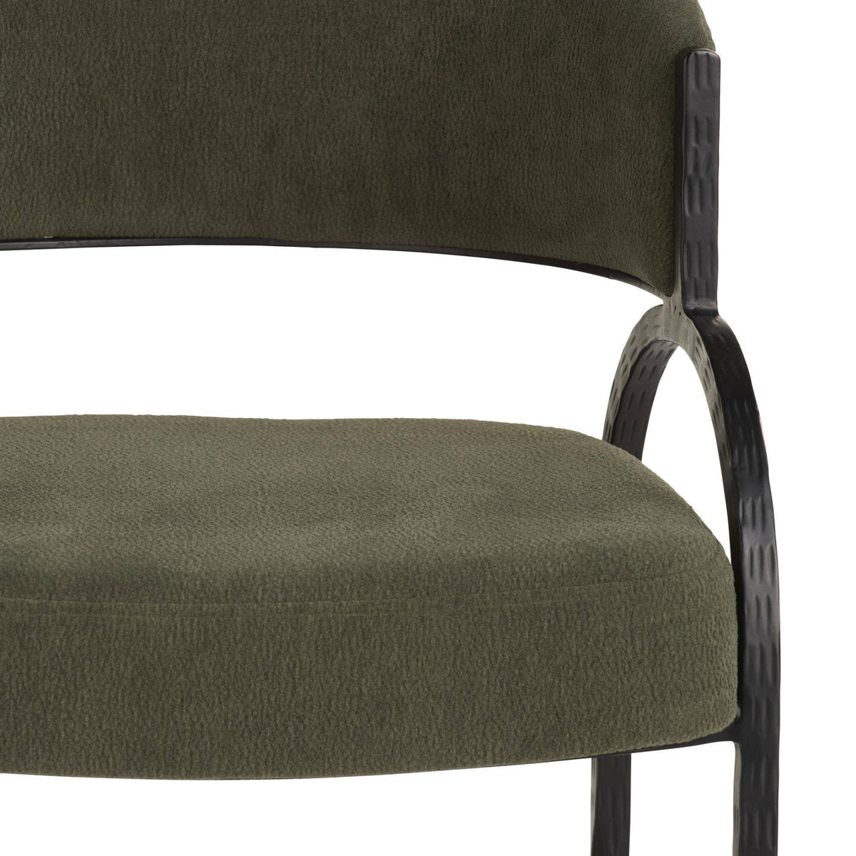 Zelise Performance Pine Green Chenille Dining Chair (Set of 2)