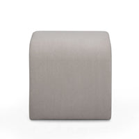 Daliah Taupe Performance Velvet Ottoman