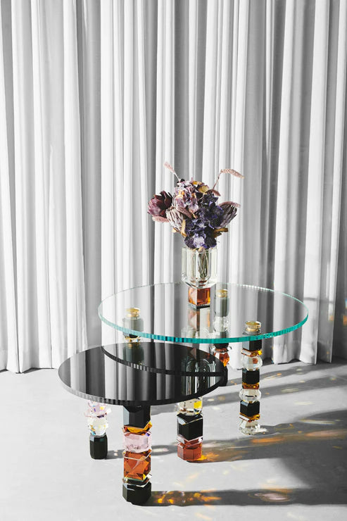 Florence European Artist Collection Crystal Table