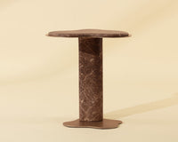 Isola Faux Marble Concrete Indoor Outdoor Accent Table