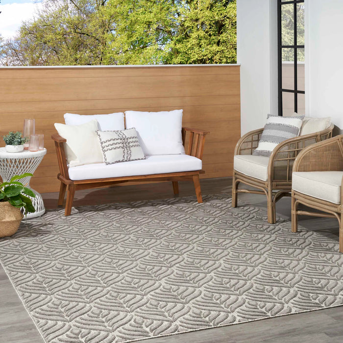 Annitra Indoor/Outdoor Charcoal Area Rug - Elegance Collection