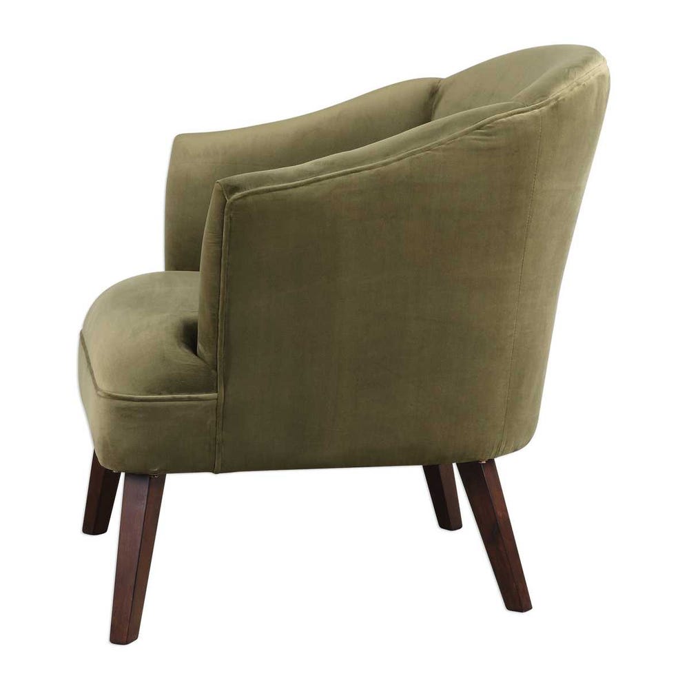 Ember Green Velvet Accent Chair