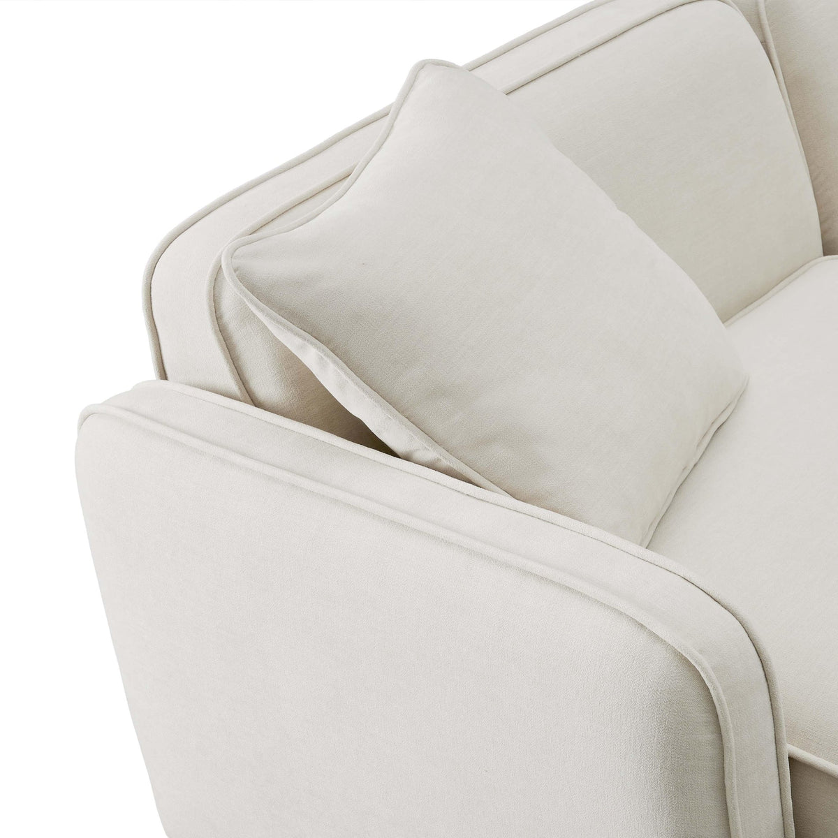 Travie 111.9" Sand Upcycled Perofrmance Linen Modular Sofa