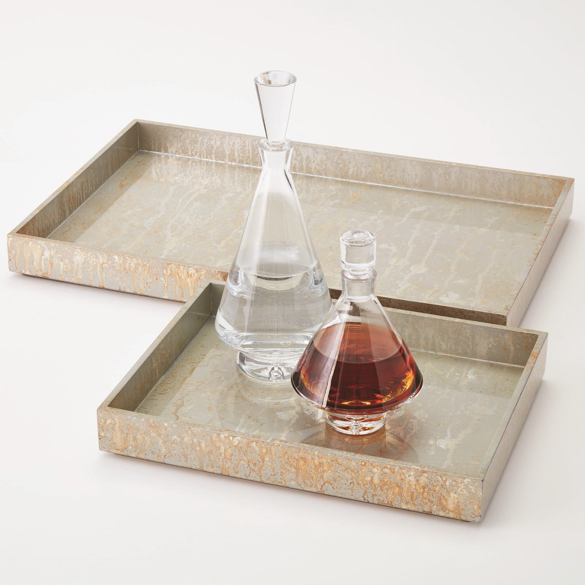 Champagne Silver Leaf Tray (2 Sizes Available)