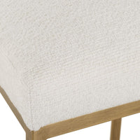 Crystal Cream Performance & Brass Counter Stool