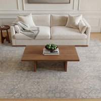 Delphine Blue Plush Area Rug