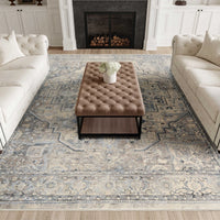Delphine Ivory Blue Area Rug