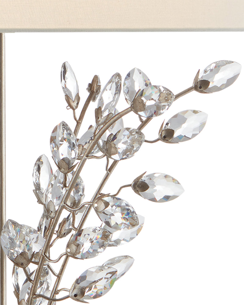 Forget-Me-Not Silver Table Lamp