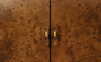 Elisa 60" Dark Burlwood & Brass Sideboard