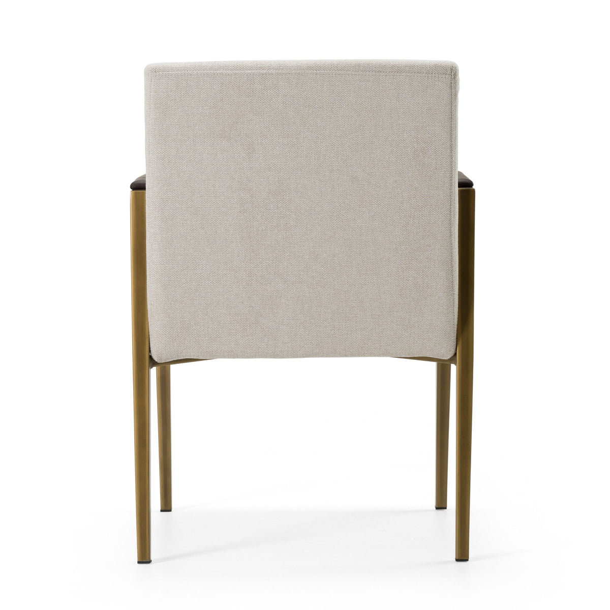 Collette Modern Off-White & Gold Dining Chair