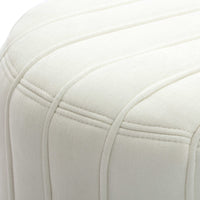 Addison Cream Chenille Ottoman