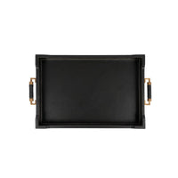 Hudson Black Rectangular Serving Tray