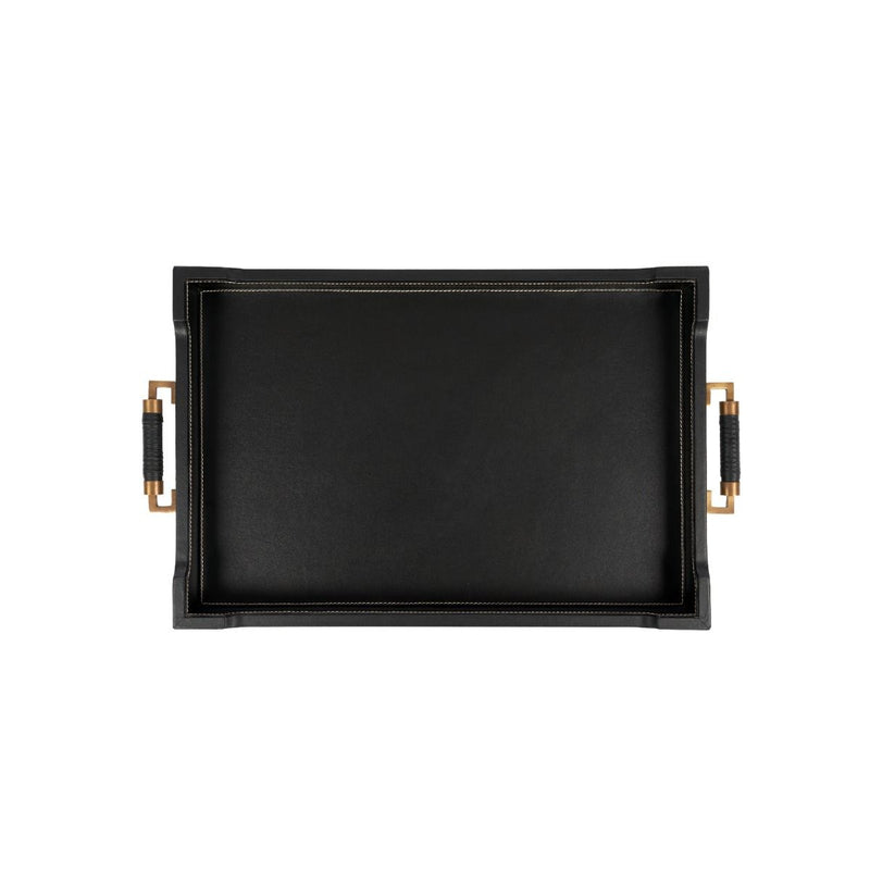 Hudson Black Rectangular Serving Tray