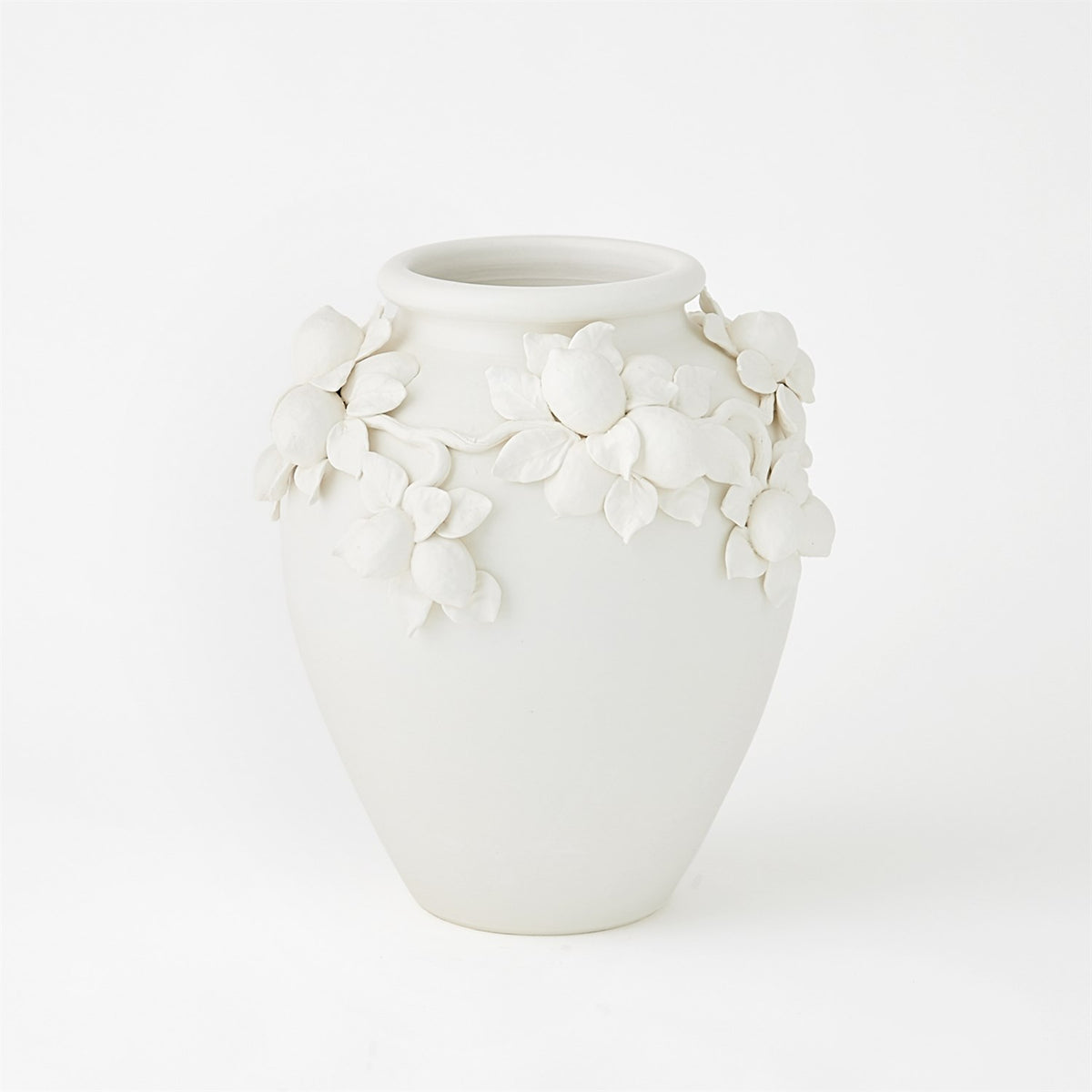 Villa White Matte Limone Urn (2 Sizes Available)