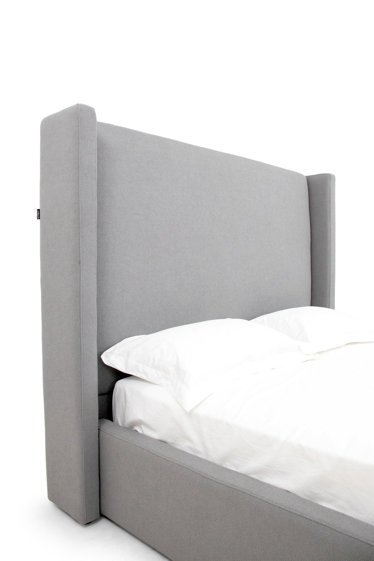 Casy Modern Grey Fabric Bed