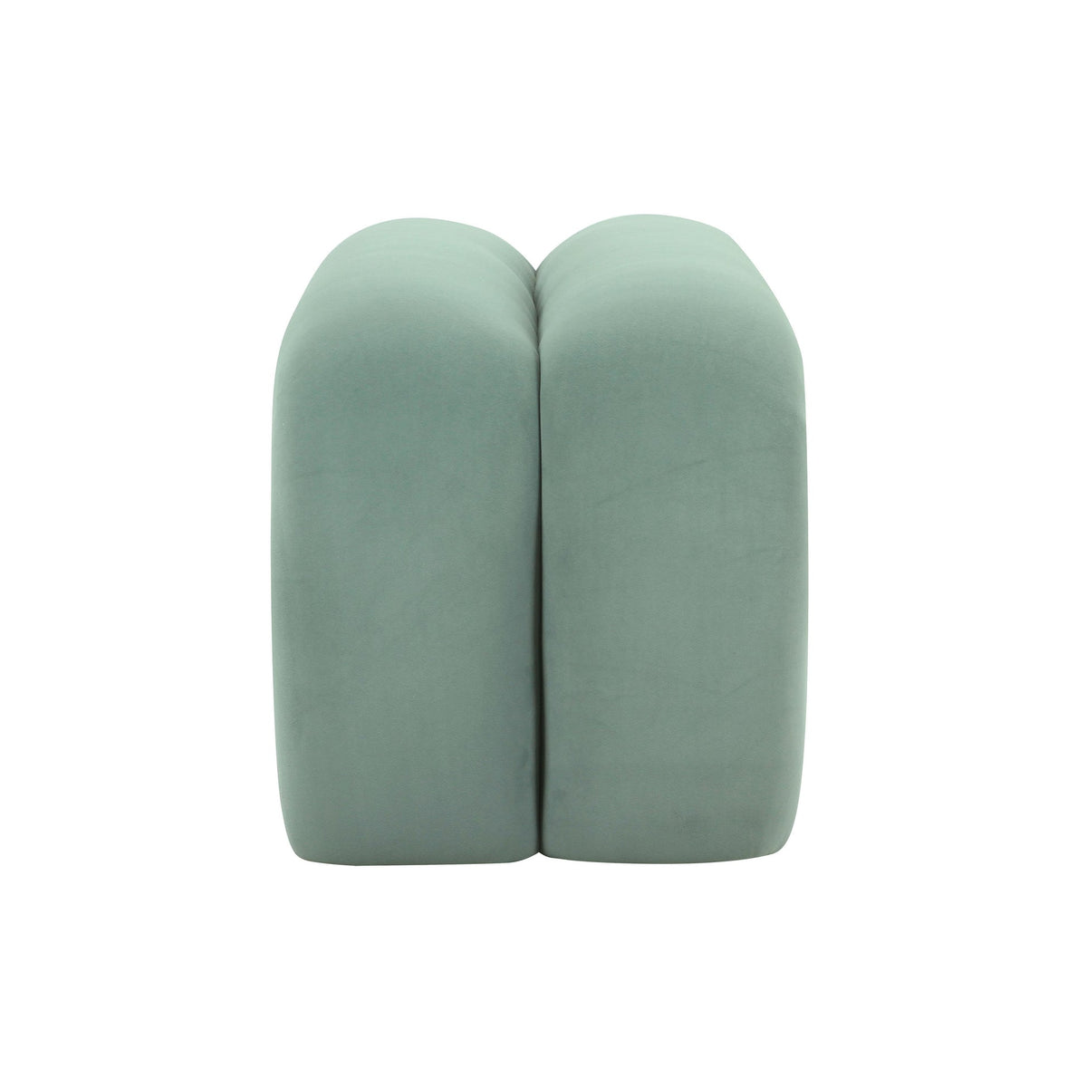 Lucien 56" Green Performance Velvet Channeled Bench