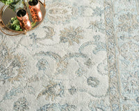 Carra Ivory/Blue Luxury Area Rug