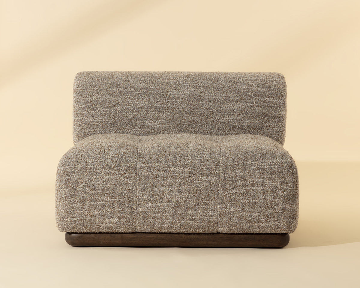 Mallo Dusty Greige Modular Corner Armless Chair