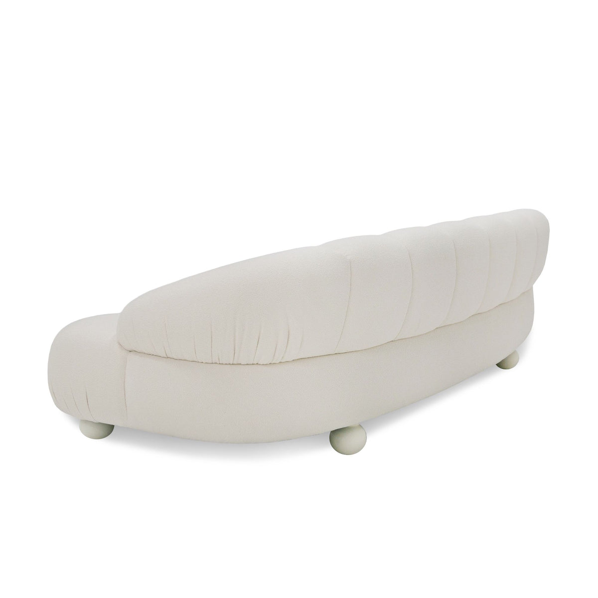 Branndi 103.5"Contemporary White Fabric 4-Seater Sofa