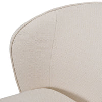 Cassandra Modern Beige Swivel Dining Chair
