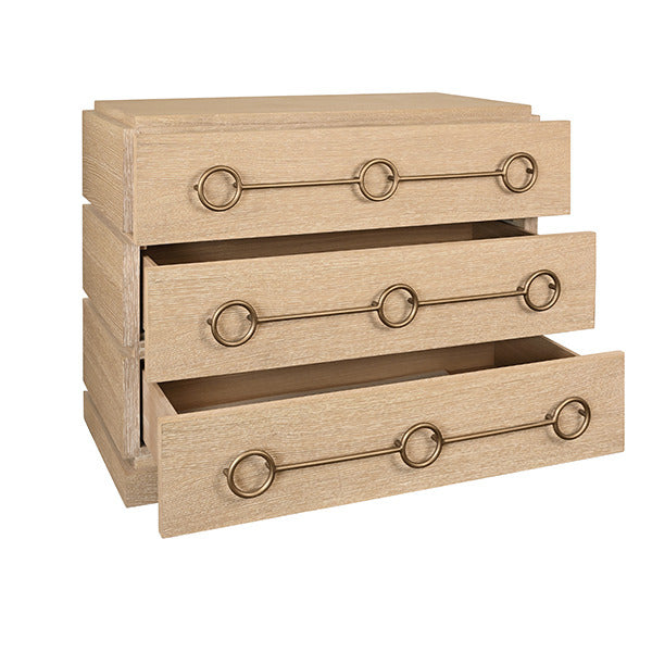 Blair 42" Cerused Oak Wood Chest/Cabinet