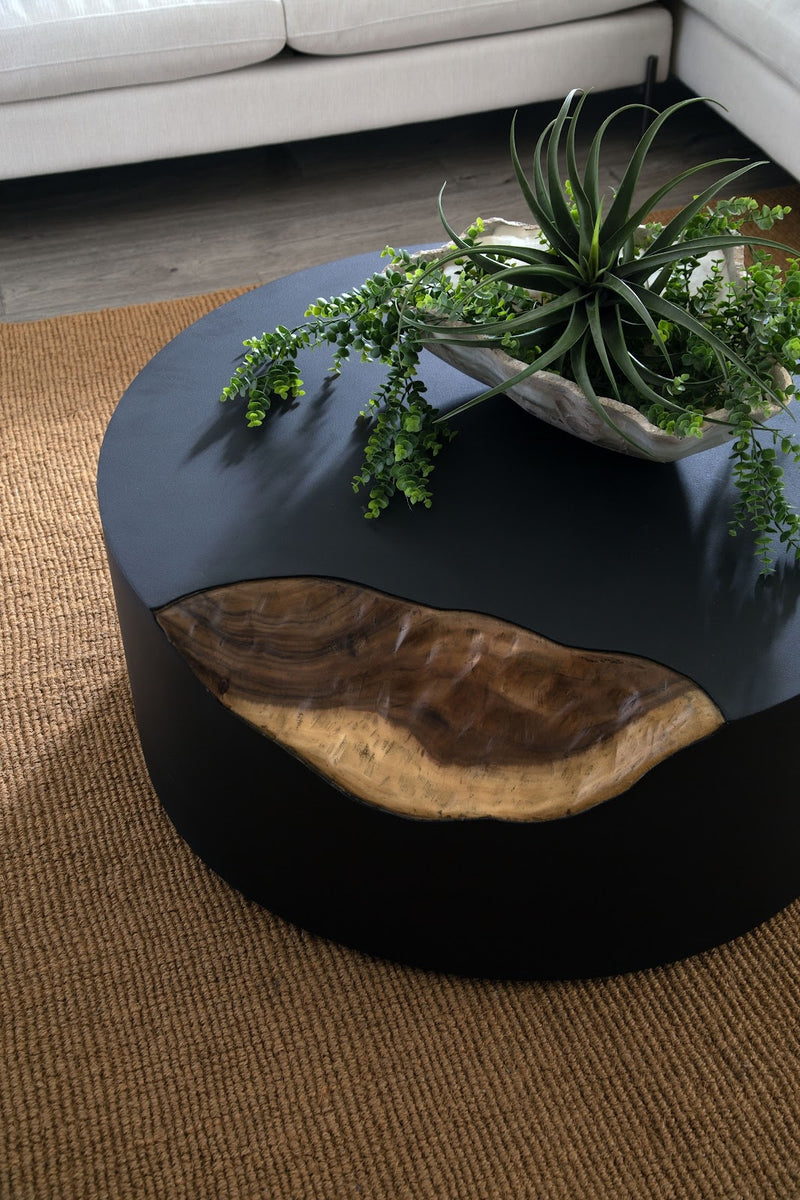 Torie Natural Iron Corner Coffee Table