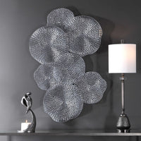 Lotus Pewter Metal Wall Art