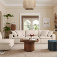 Cali Natural Performance Fabric Modular Corner Chair