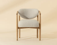 Sigrid Oatmeal Upholstered Oak Dining Chair