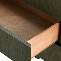Selena 30" Deep Olive Green & Gold End Table/Nightstand