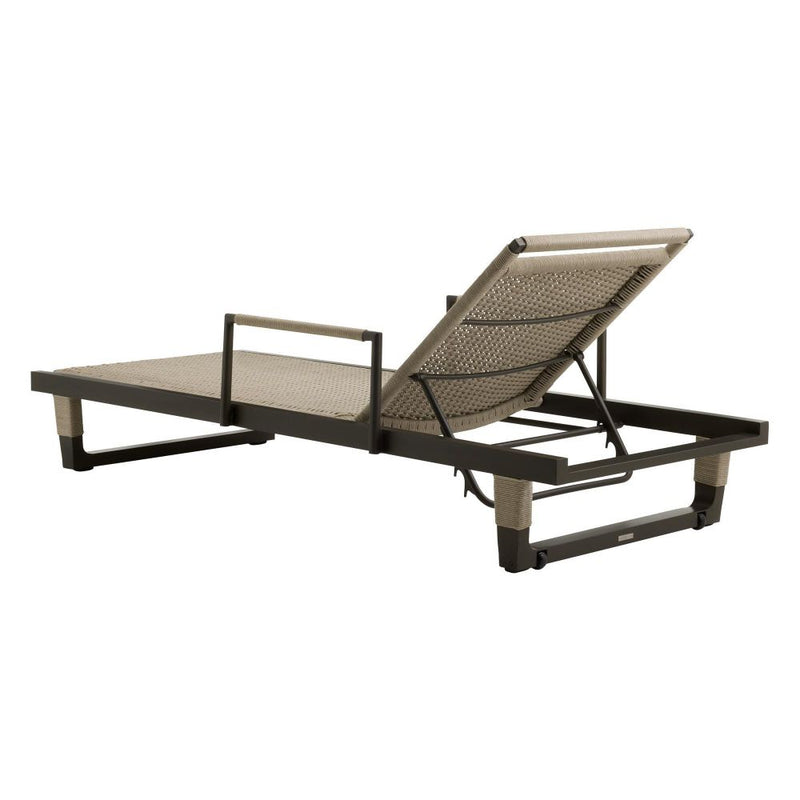 Daytona Outdoor Buff Dutch Weave Armed Lounge Chair
